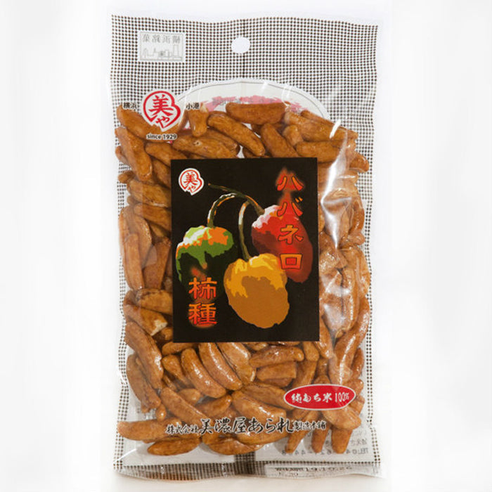 KAKINOTANE Rice Crackers Coated with Soy Sauce Made in JAPAN Minoya