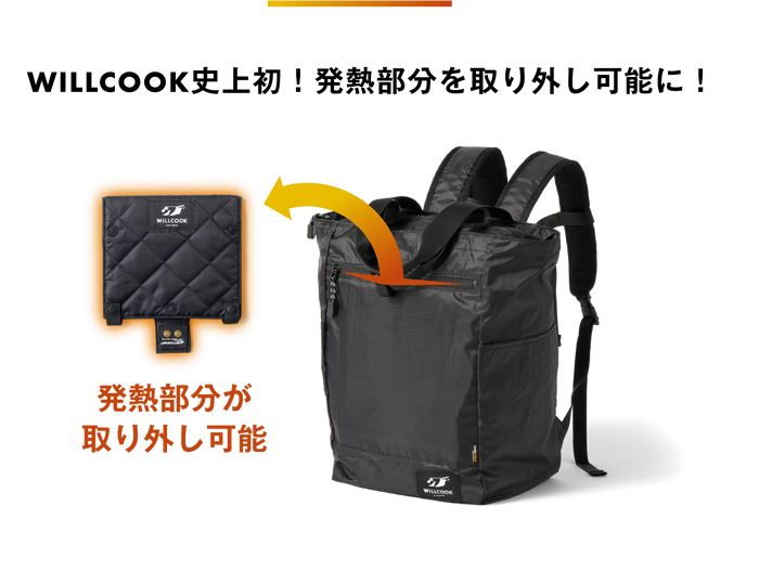 WILLCOOK® PACKABLE: The Revolutionary Packable Heating and Cooling Bag (Commag Cable, Type-C Connector included)