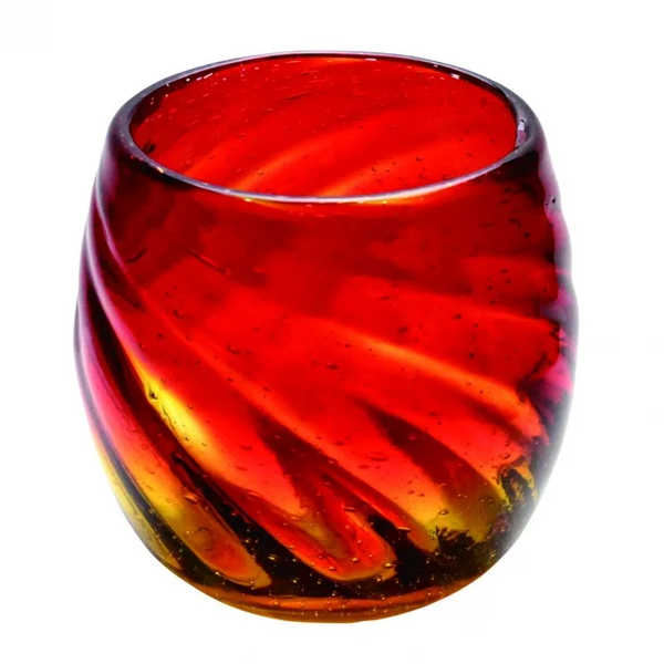 Ryukyurian Churaumi Barrel Glass From Okinawa, Japan