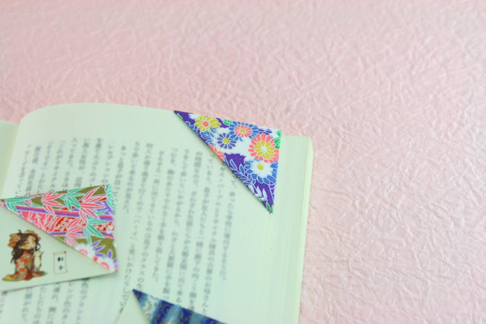 Bookmarks & Triangular Bookmarks (Murasaki Shikibu, Fujiwara no Michinaga, Abe no Seimei, Sei Shonagon, Akiko) Manga-Style Designs