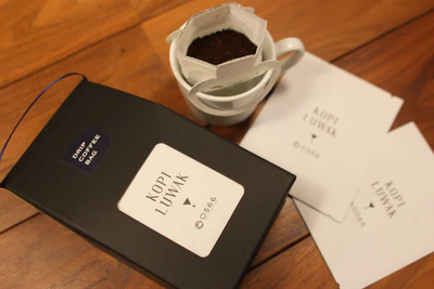 Luxury 3-Drip Bag Coffee Gift Set (0566 Blend, Hybrid Coffee, and Kopi Luwak)