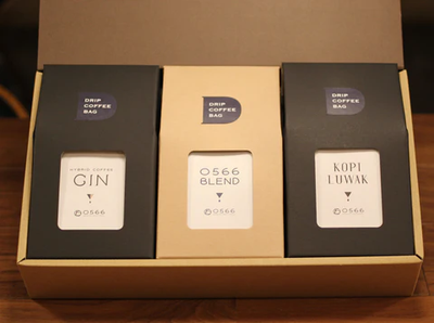 Luxury 3-Drip Bag Coffee Gift Set (0566 Blend, Hybrid Coffee, and Kopi Luwak)