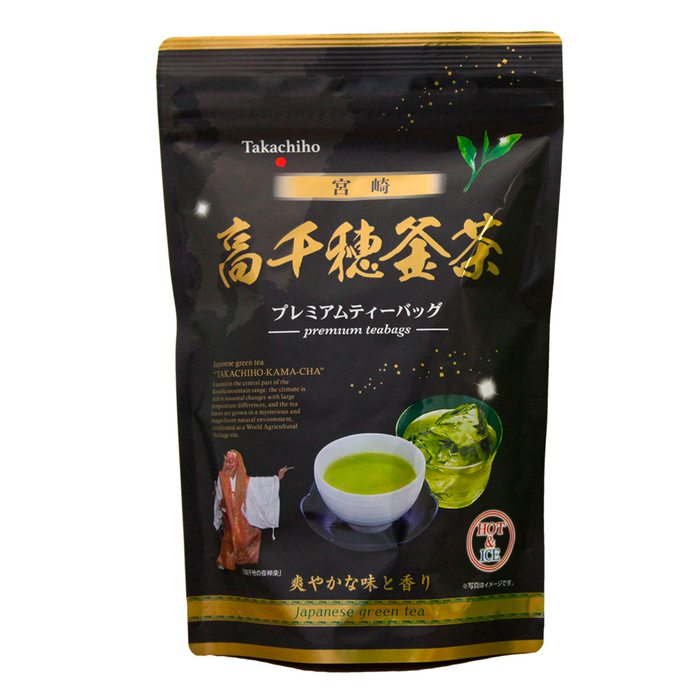 Takachiho Kama-Cha Premium Tea Bags (5g x 20 Bags) by Kashimaen Honpo Miyazaki, Japan