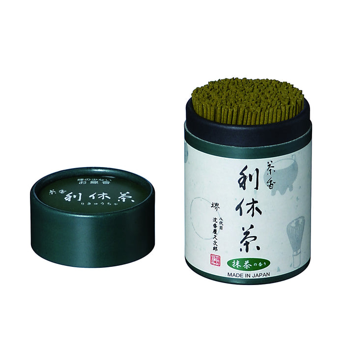 RIKYU-CHA Green Tea Incense -Matcha Green Tea fragrance (122g) By OKUNO-SEIMEIDO
