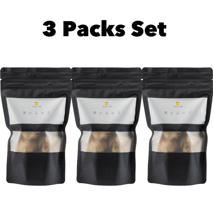 Black Garlic, Adogawa, Shiga (100g×3) – Naturally Aged for a Fruity and Nutrient-Rich Superfood