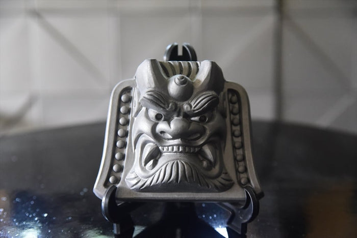 Tabletop Oni-Gawara Tile 'Oni Men-Mask' IK-Ⅰ , Made in Japan