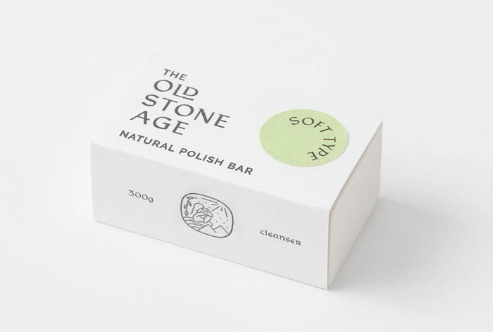 THE OLD STONE AGE - Bar & Powder Set - Eco-friendly Cleanser made from a Natural Volcanic Ash from Kagoshima