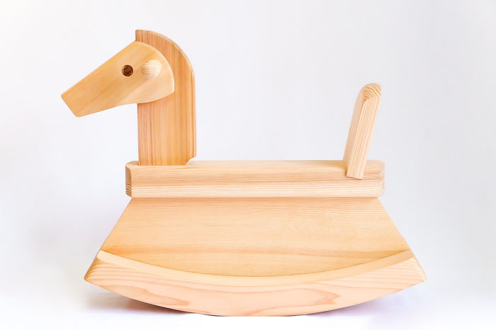Handcrafted Wooden Rocking Horse – Made from Japanese Cedar & Hinoki Cypress