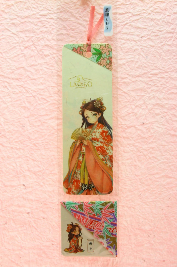 Bookmarks & Triangular Bookmarks (Murasaki Shikibu, Fujiwara no Michinaga, Abe no Seimei, Sei Shonagon, Akiko) Manga-Style Designs