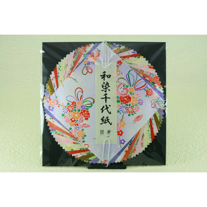 Wazome Chiyogami 15×15cm - Yuzen and Unryu-patterned Washi 30 papers set