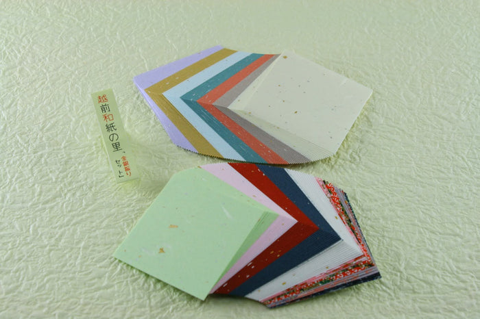 Traditional Japanese Washi Paper (Wazome, Mingei, Unryu, Gold & Silver Sprinkled, Tairei) 6×6cm