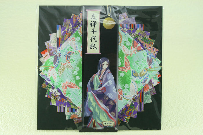 Yuzen Chiyogami Paper (Murasaki Shikibu, Fujiwara no Michinaga, Abe no Seimei, Sei Shonagon, Akiko)