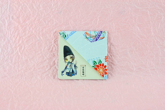 Bookmarks & Triangular Bookmarks (Murasaki Shikibu, Fujiwara no Michinaga, Abe no Seimei, Sei Shonagon, Akiko) Manga-Style Designs