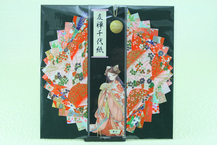 Yuzen Chiyogami Paper (Murasaki Shikibu, Fujiwara no Michinaga, Abe no Seimei, Sei Shonagon, Akiko)