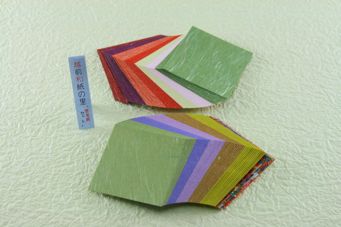 Traditional Japanese Washi Paper (Wazome, Mingei, Unryu, Gold & Silver Sprinkled, Tairei) 6×6cm