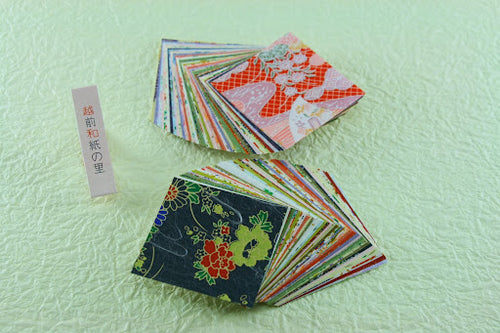 Traditional Japanese Washi Paper (Wazome, Mingei, Unryu, Gold & Silver Sprinkled, Tairei) 6×6cm