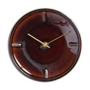 GLAZED CLOCK Ceramic Clock Handmade Tajimi Gifu Send from Japan